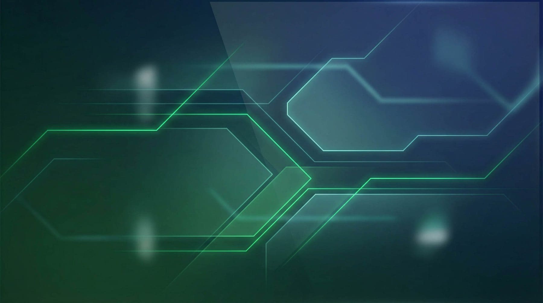 Hexagonal conduits carrying green light