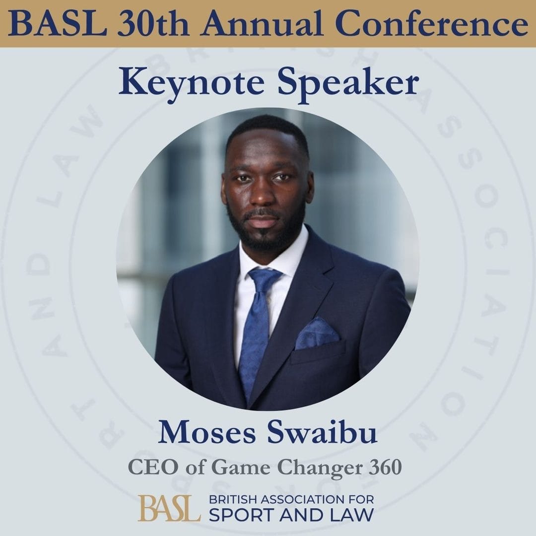 BASL 30th Annual Conference keynote speaker announcement featuring Moses Swaibu